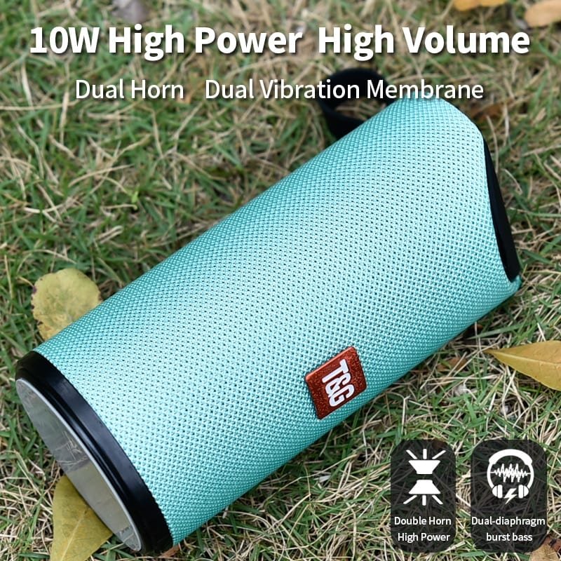 Black and blue portable waterproof speakers loud for boating camping hiking and outdoor parties