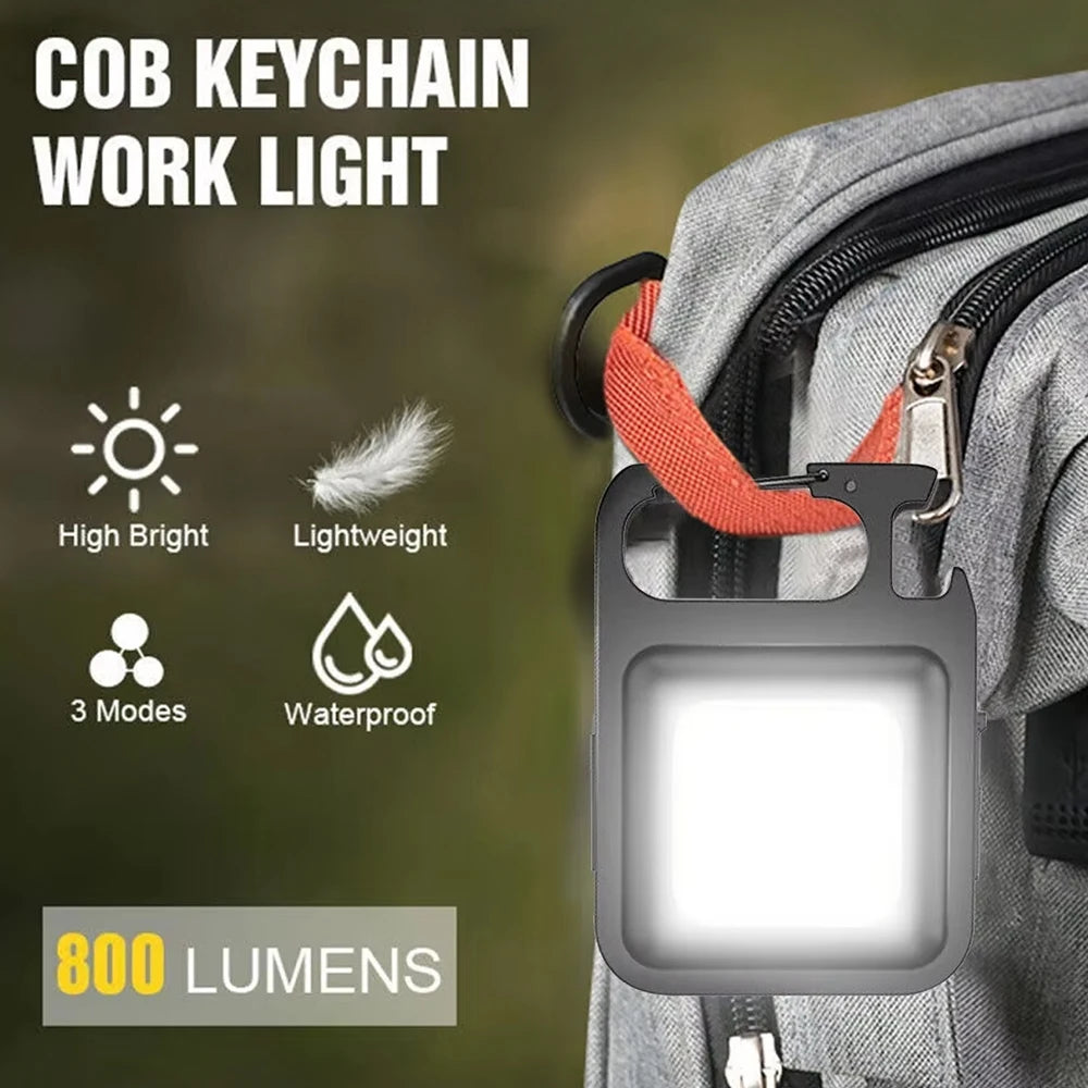 High Powered LED Brightness Keychain Floodlight Small Compact Flashlight