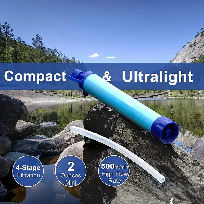 Best Personal Water Filter for Camping Survival Emergency Prep Preparing Hiking