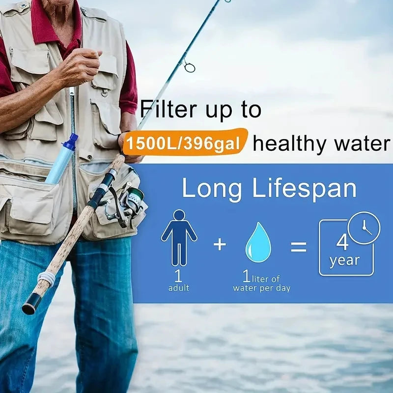 Best Personal Water Filter for Camping Survival Emergency Prep Preparing Hiking