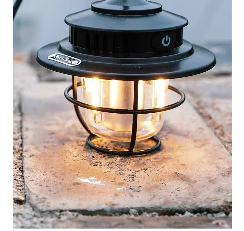 Retro Camping Light for outdoor use campsite lantern