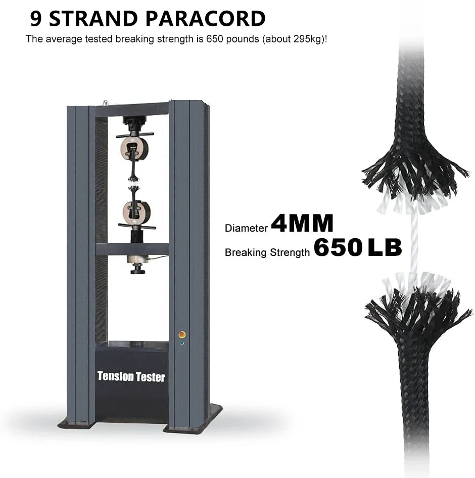 Paracord - 9 Core 550 Military Tactical