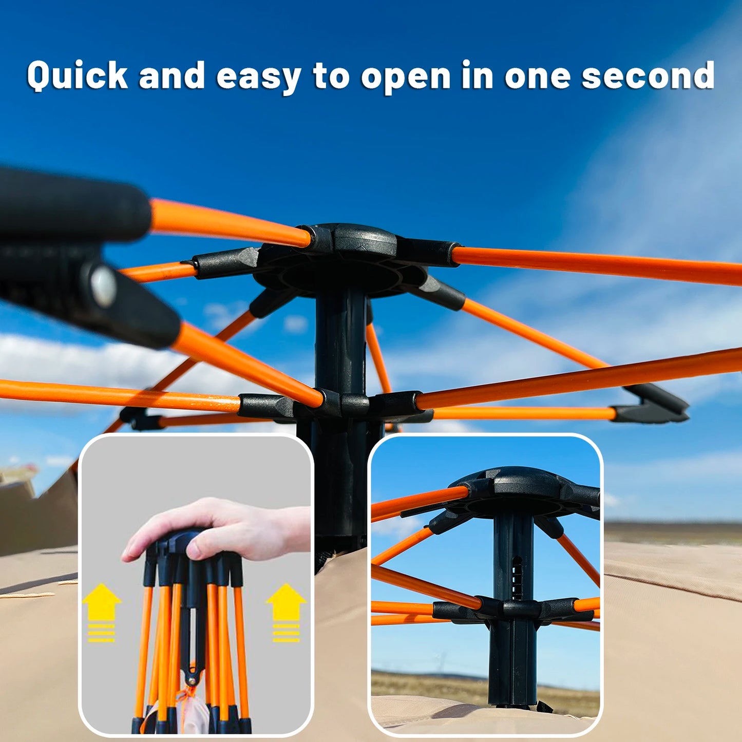 Quick Open 4-Person Automatic Tent