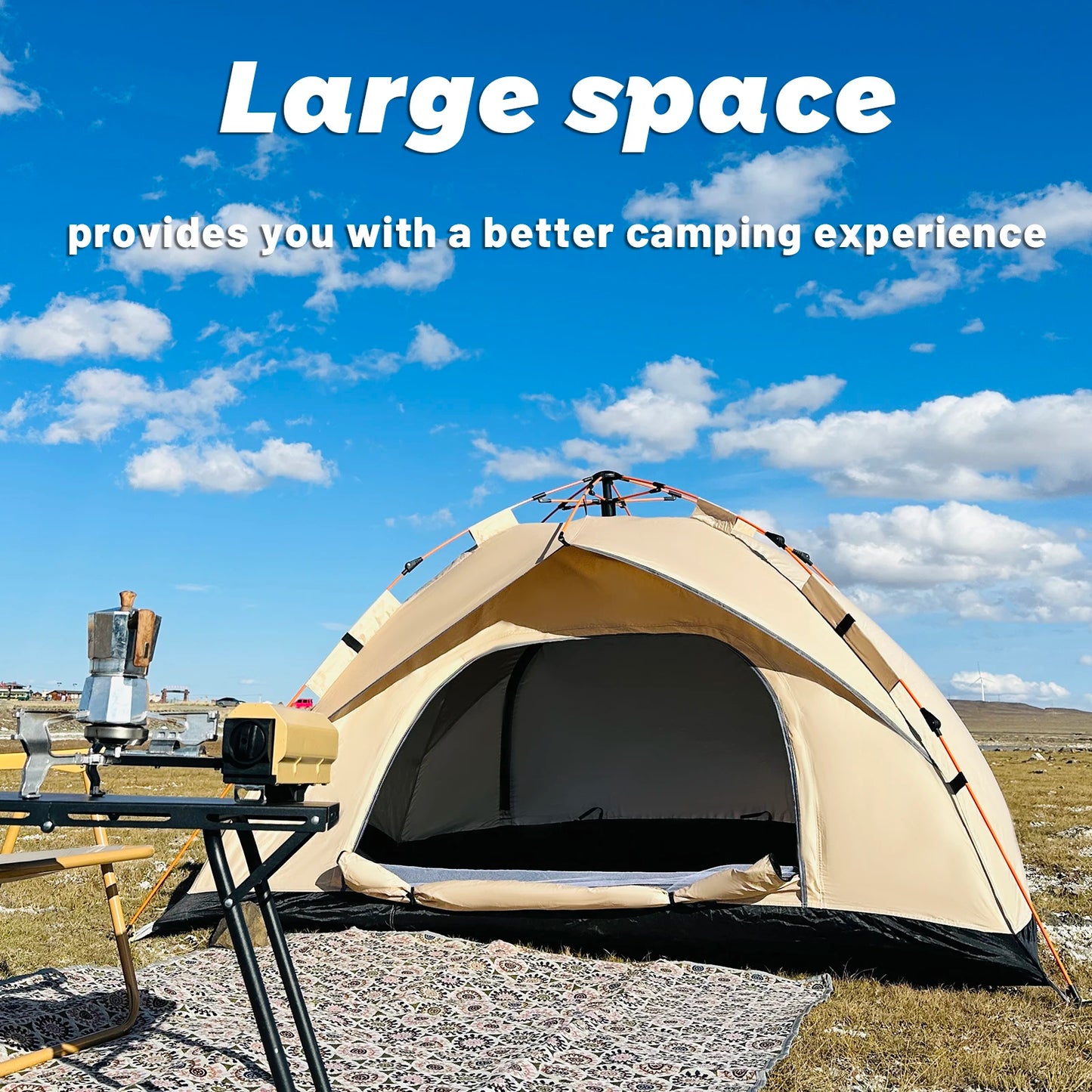Quick Open 4-Person Automatic Tent